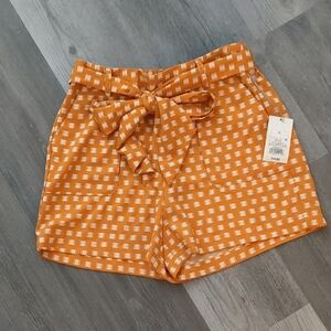 a new day Orange Patterned High Waist Shorts